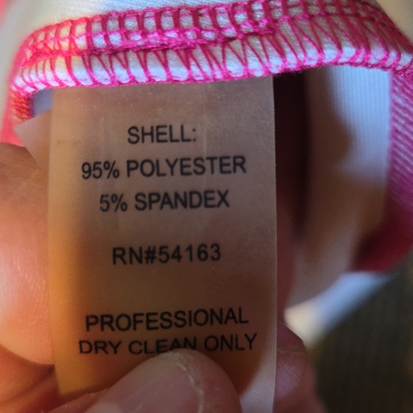 Vintage y2k Calvin klein floral circle skirt dress body con magenta pink midi - Picture 5 of 5